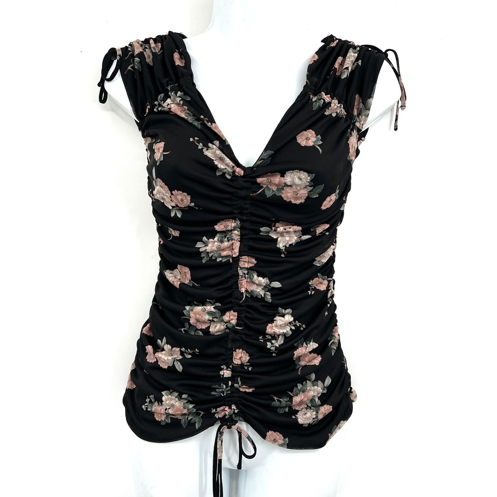 Express y2k mesh scrunch top fairycore whimsigoth dark romance‎ cottagecore M